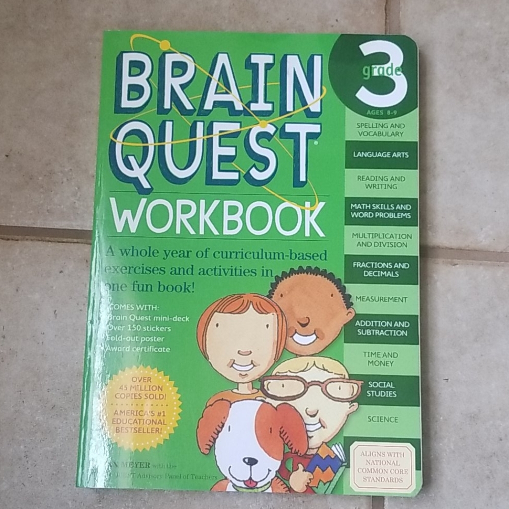 Grade 3 brain quest workbook